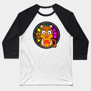 PRIDE BEAR STAINED GLASS Baseball T-Shirt